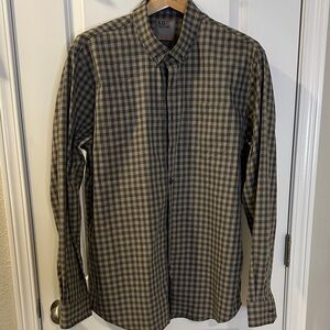 5.11 Tactical Men's Button-Down Plaid Shirt - Olive/Gray XL